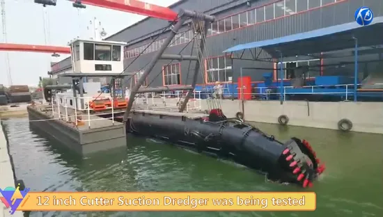 3500m3/H 砂金鉱山浚渫カッター吸引浚渫船泥ポンプ川のための浚渫